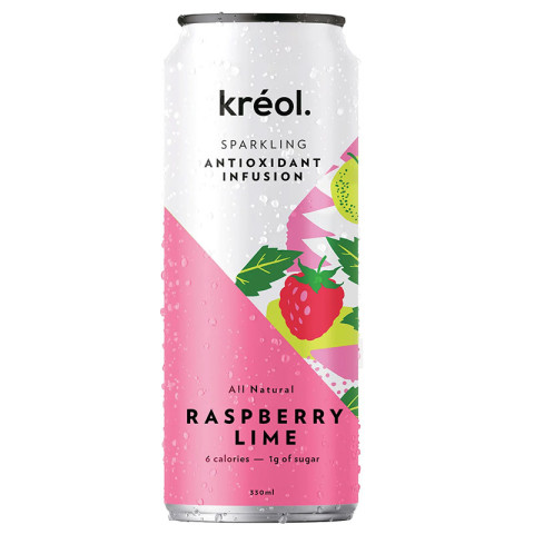 Kreol Sparkling Antioxidant Infusion - Raspberry Lime