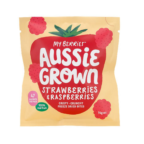 My Berries Aussie Grown Freeze Dried Strawberries and Raspberries Bulk Buy