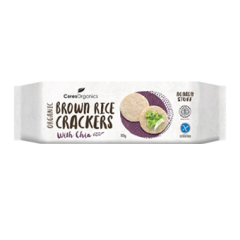 Ceres Organics Brown Rice Crackers with Chia