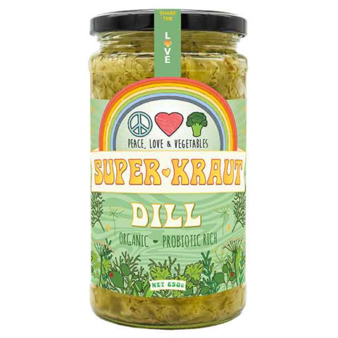 Peace Love and Vegetables Dill SuperKraut