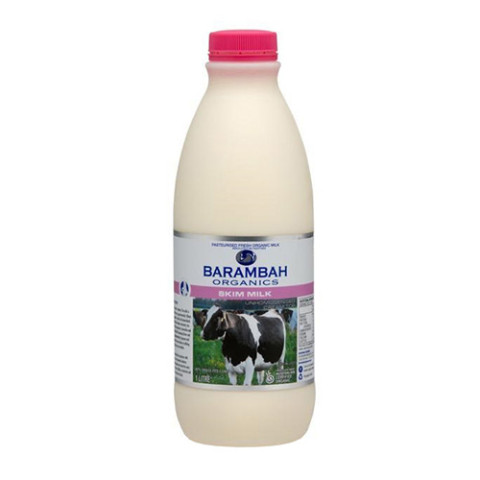 Barambah Organics Milk (cow) Skim Unhomogenised