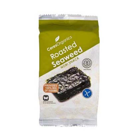 Ceres Organics Roasted Seaweed Snack Sea Salt - Clearance