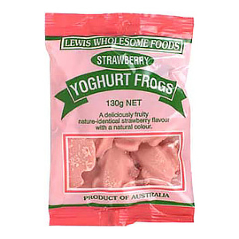 Lewis Confectionery Yoghurt Frogs Strawberry