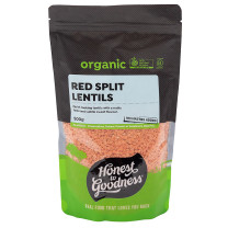 Honest to Goodness Organic Red Lentils Split