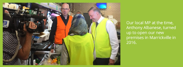 Prime Minister Anthony Albanese at Doorstep Marrickville