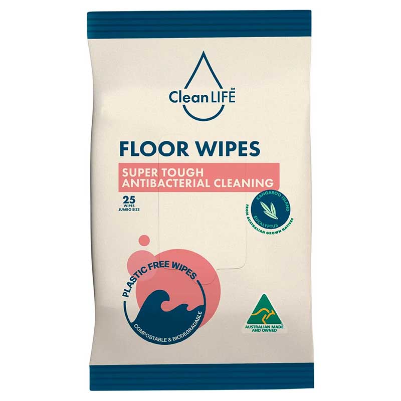 Cleanlife Floor Wipes - Antibacterial
