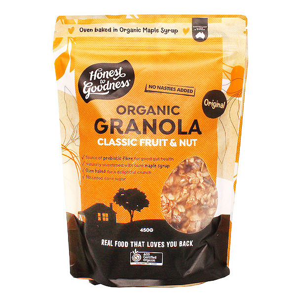 Honest to Goodness Organic Granola Classic Fruit and Nut
