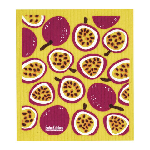 RetroKitchen 100% Compostable Sponge Cloth - Passionfruits