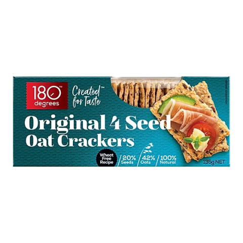 180 Degrees 4 Seed Oat Crackers Original