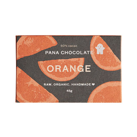 Pana Chocolate 60% Cacao with Pure Essential Tangerine and Orange Oil