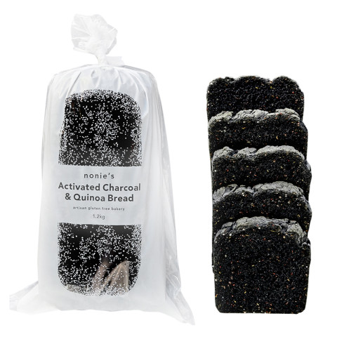 Nonie's Activated Charcoal and Quinoa Gluten-Free Bread