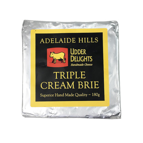 Udder Delights Adelaide Hills Triple Cream Cows Bri