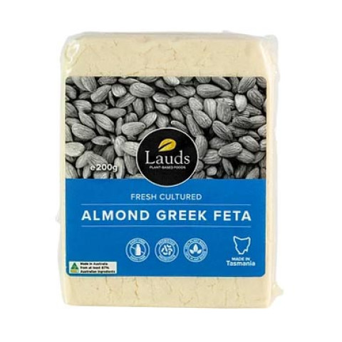 Lauds Plant Based Foods Almond Greek Feta (vegan)