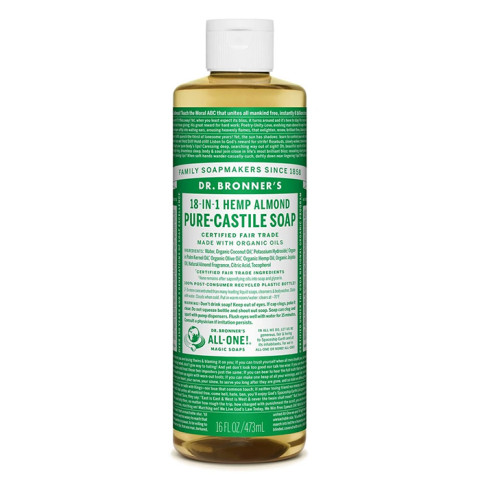 Dr Bronner's Pure Castile Soap Liquid Almond