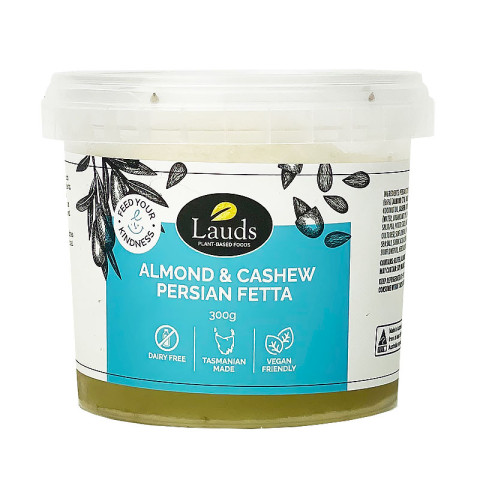 Lauds Plant Based Foods Almond and Cashew Persian Feta Vegan