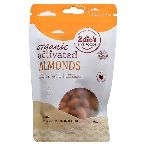 2Die4 Live Foods Almonds Organic Activated