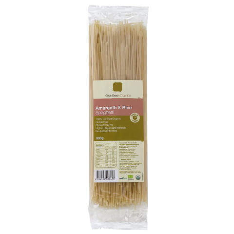 Olive Green Organics Pasta Amaranth and Rice Spaghetti