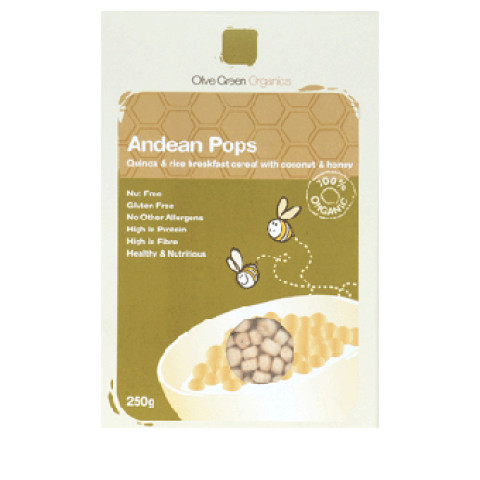 Olive Green Organics Andean Pops Coconut and Honey