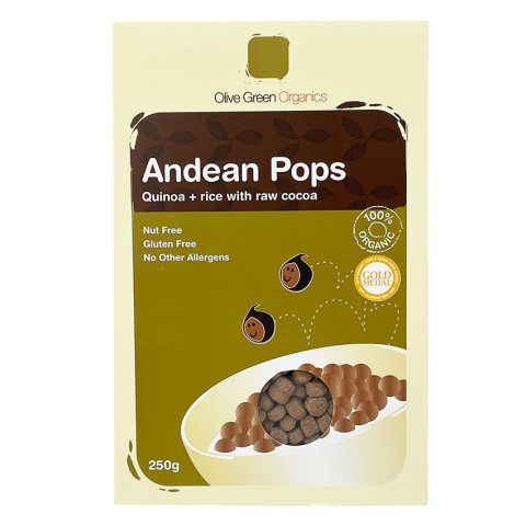 Olive Green Organics Andean Pops Raw Chocolate