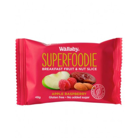 Wallaby Superfoodie Apple and Raspberry Slice