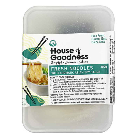 House of Goodness Asian Fresh Noodles and Sauce