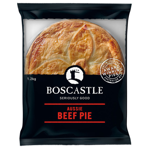 Boscastle Aussie Pure Beef Family Pie - Clearance
