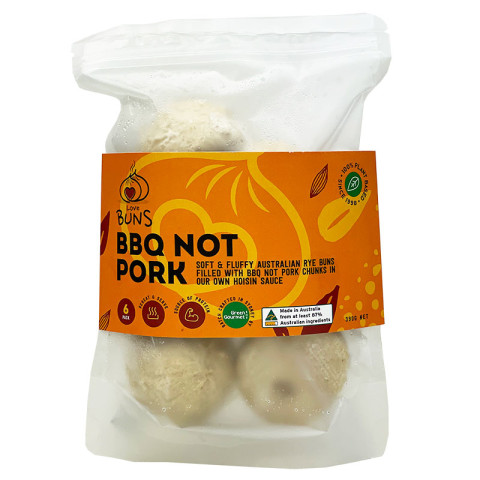 Green Gourmet Love Buns BBQ Not Pork Vegan Steamed Buns