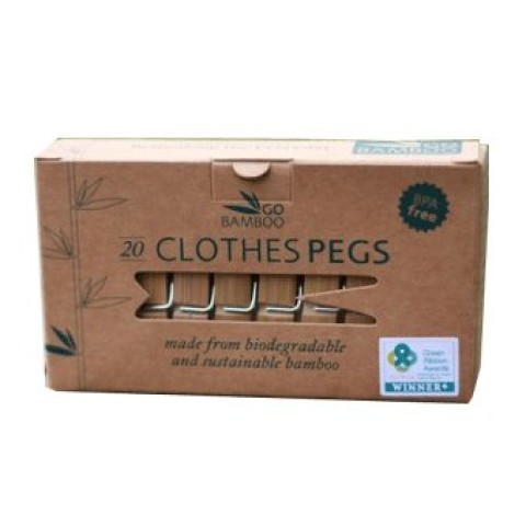 Go Bamboo Bamboo Clothes Pegs