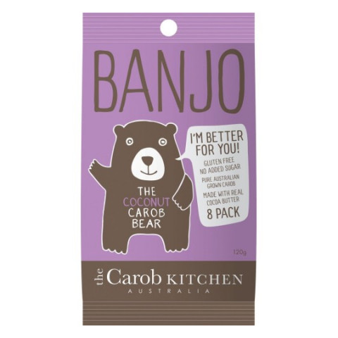 The Carob Kitchen Banjo The Coconut Carob Bear - 8 pac