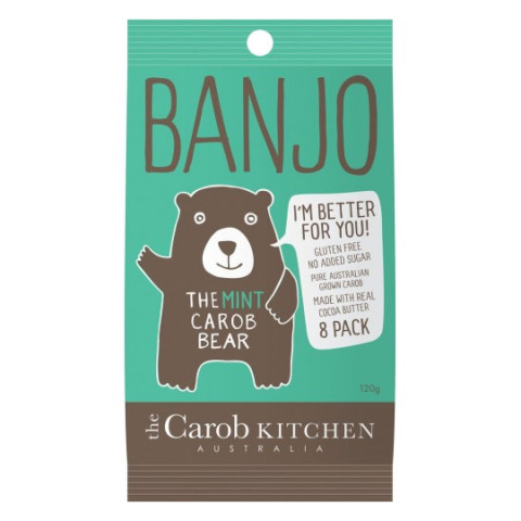 The Carob Kitchen Banjo The Mint Carob Bear - 8 pack