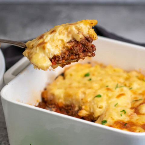 Food St Bec's Bolognese Mac 'n Cheese Bake