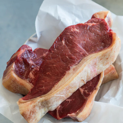 Feather and Bone Beef Sirloin Steak Pastured Dry Aged 2-3 Weeks (Fresh)