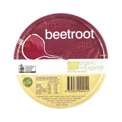 Organic Indulgence Beetroot Dip - Clearance