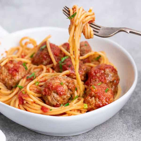 Food St Ben's Spaghetti and Meatballs
