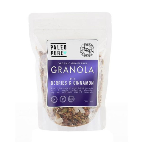 Paleo Pure Berries and Cinnamon Grain Free Granola