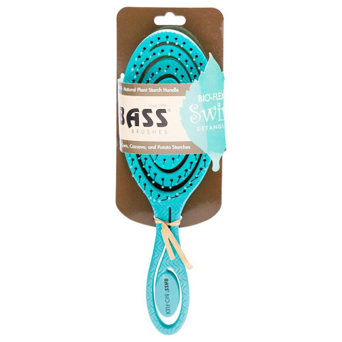 Bass Brushes Bio-Flex Detangler Hair Brush Teal