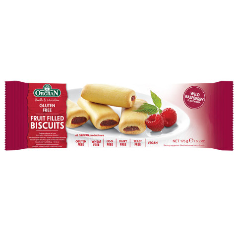 Orgran Gluten Free Biscuit Wild Raspberry Fruit