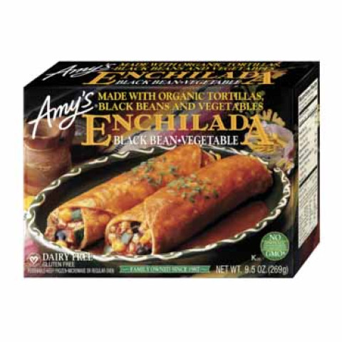 Amy’s Kitchen Gluten Free Black Bean and Vegetable Enchilada