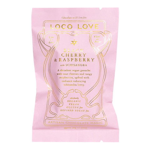 Loco Love Chocolate Black Cherry and Raspberry Ganache Chocolate