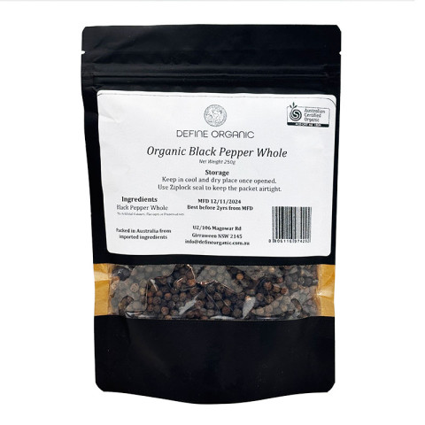 Root2Leaf Black Pepper Whole Organic