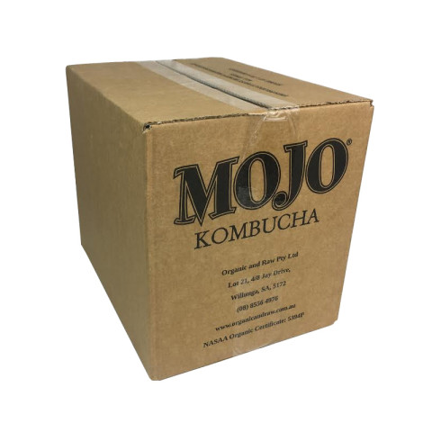 Mojo Blueberry Ginger Bliss Kombucha Carton