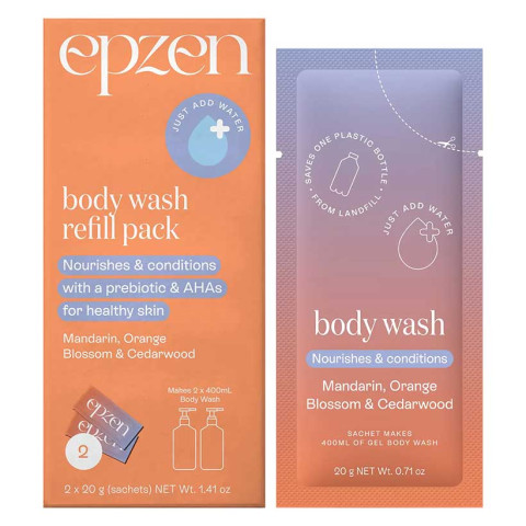 EpZen Body Wash Refill Pack Mandarin, Orange Blossom and Cedarwood