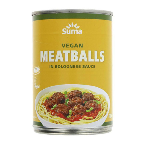 Suma Bolognese with Vegan Meatballs