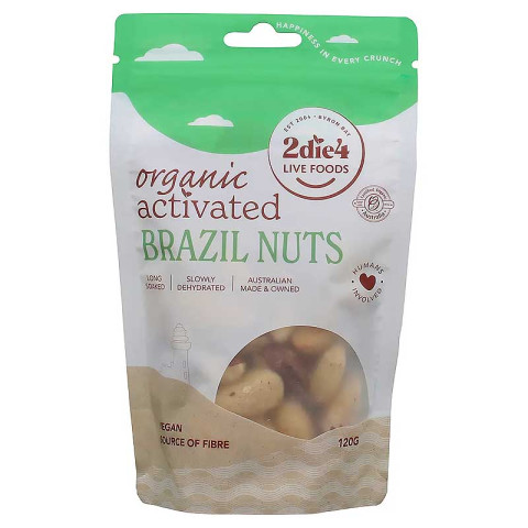 2Die4 Live Foods Brazil Nuts Organic Activated