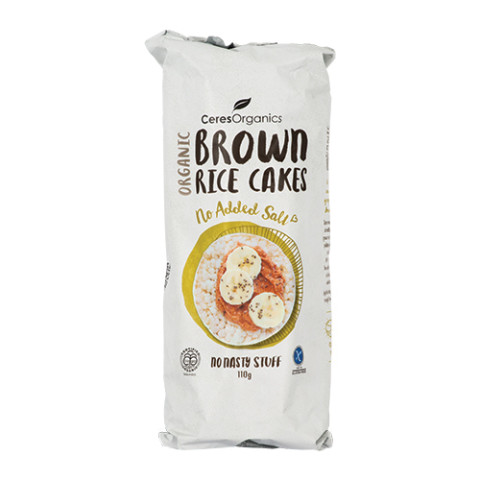 Ceres Organics Brown Rice Cakes No Added Salt