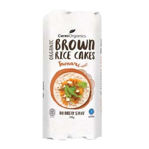 Ceres Organics Brown Rice Cakes Tamari