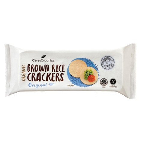 Ceres Organics Brown Rice Crackers Original