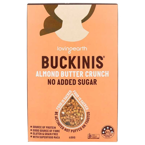 Loving Earth Buckinis Almond Butter Crunch