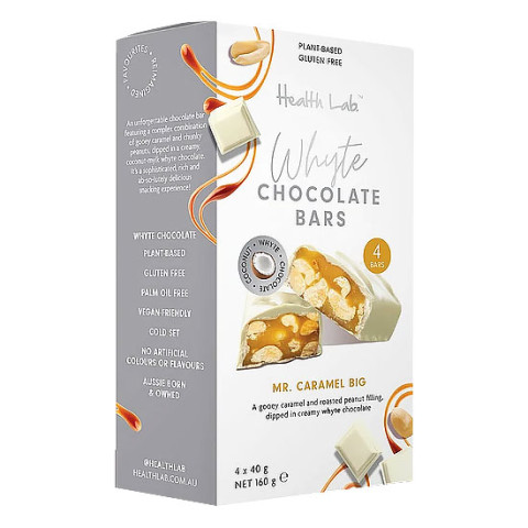 Health Lab Whyte Mylk Choc Bars Mr Caramel Big