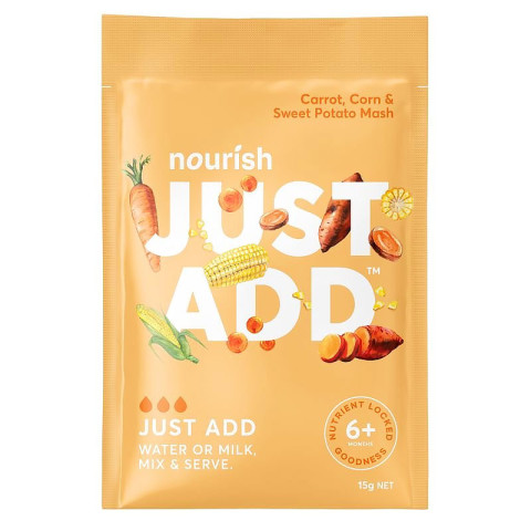 Nourish Just Add Carrot, Corn and Sweet Potato Mash